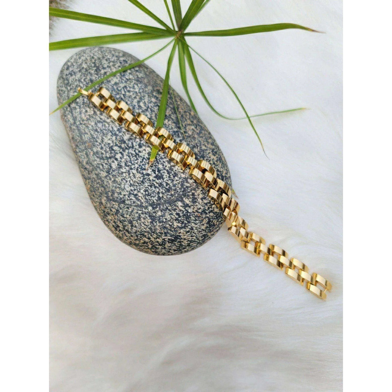 Gold Chain Brass Bracelet - ELORA OFFICIAL