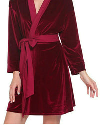 Thumbnail for Maroon Velvet Solid Robe | Gown - ELORA OFFICIAL