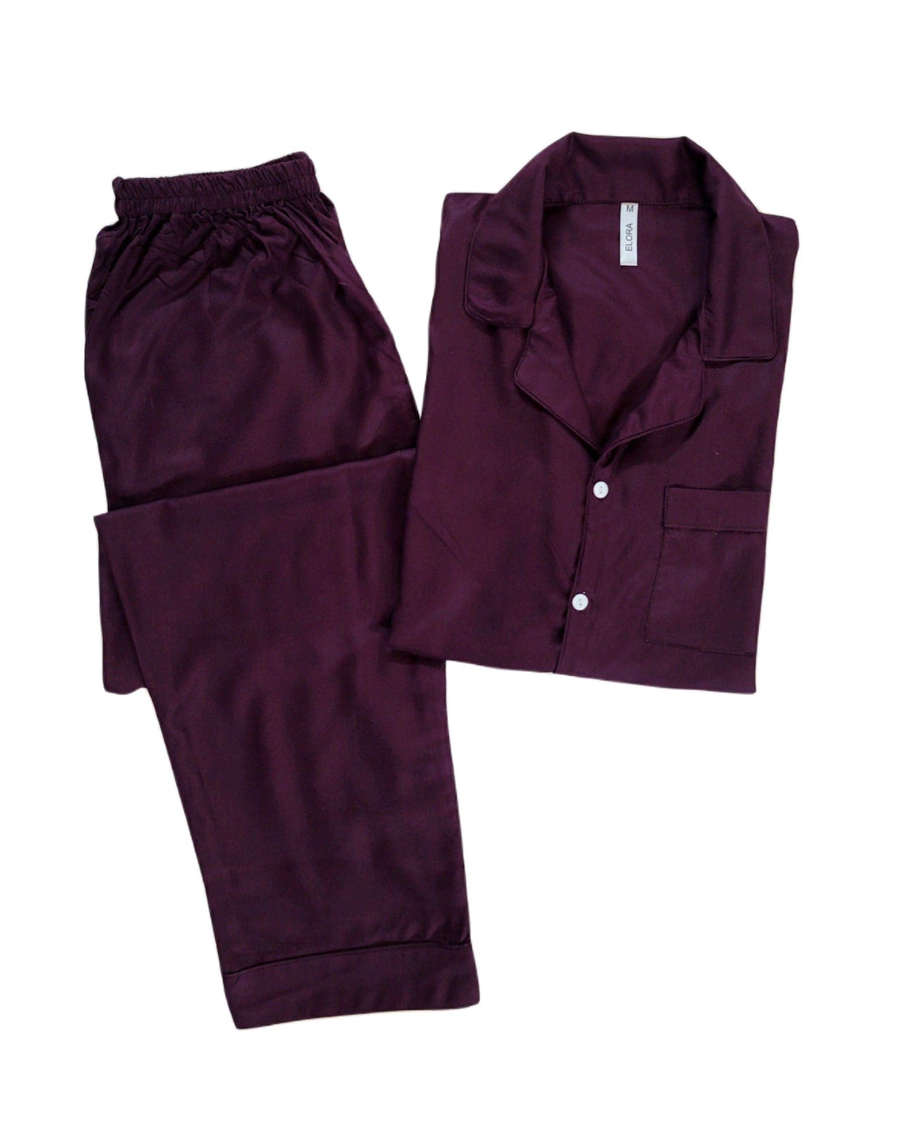 Men’s Plum Linen - ELORA OFFICIAL