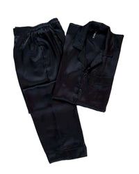 Thumbnail for Men’s Solid Black Silk - ELORA OFFICIAL