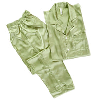 Thumbnail for Solid Olive Silk - ELORA OFFICIAL