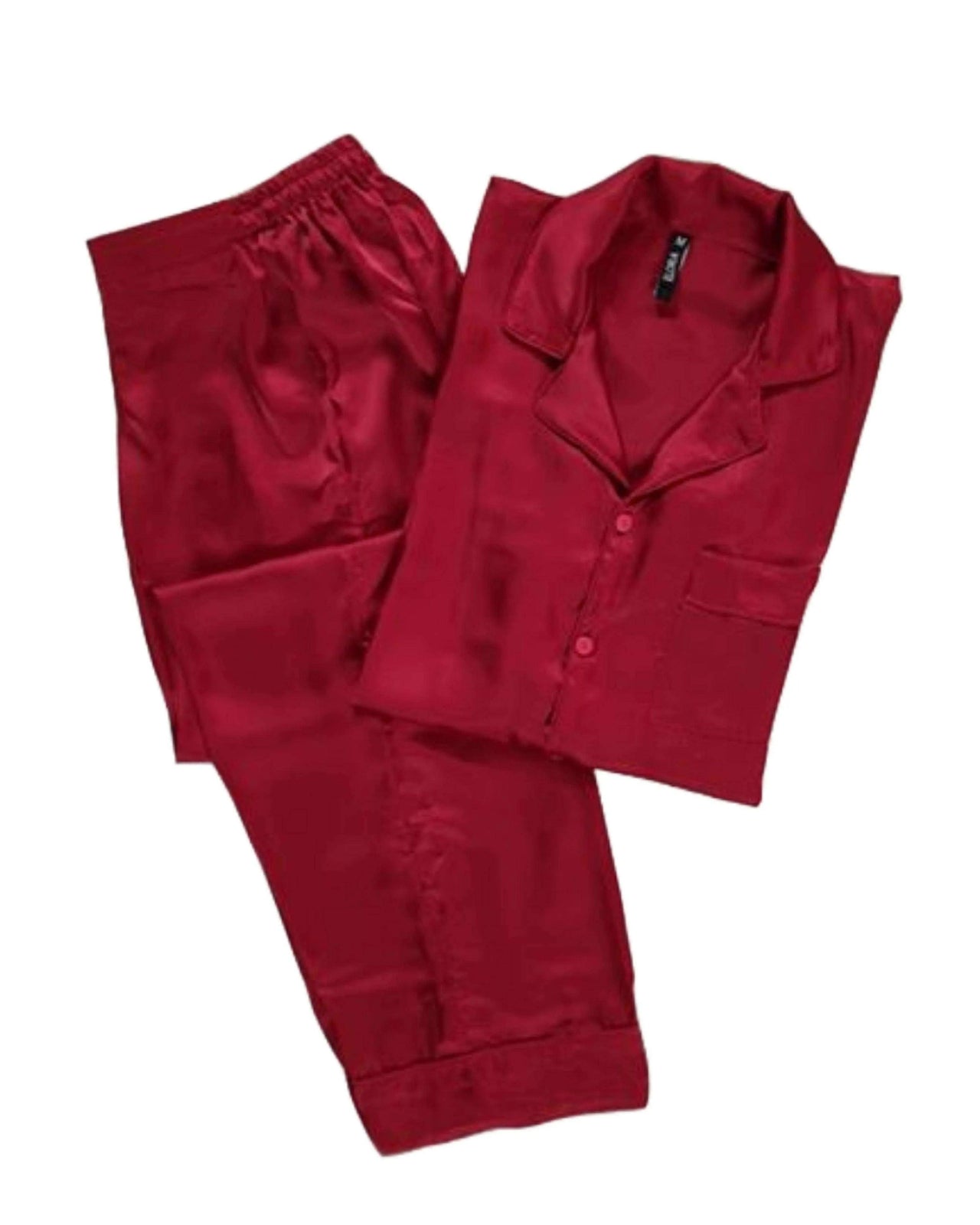 Solid Red Silk - ELORA OFFICIAL